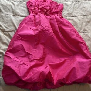 Mori Lee Fuchsia Strapless Dress